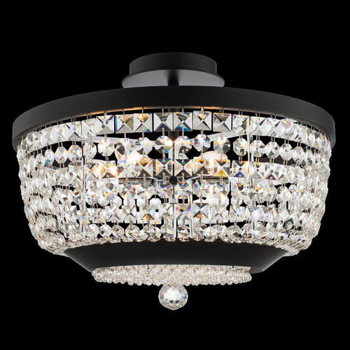 Allegri 037345-052-FR001 Terzo Matte Black with Polished Chrome Ceiling Lighting