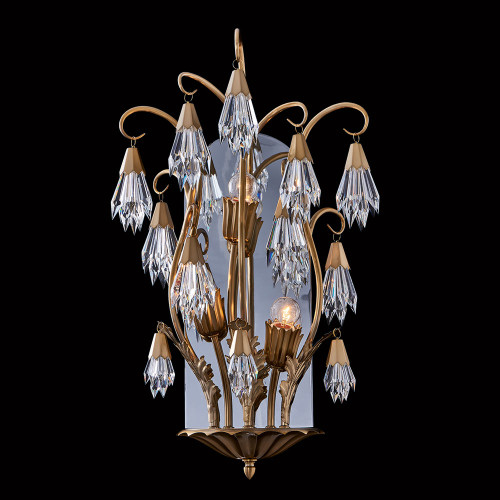 Allegri 040323-044-FR001 Tulipani Winter Brass Wall Lamp