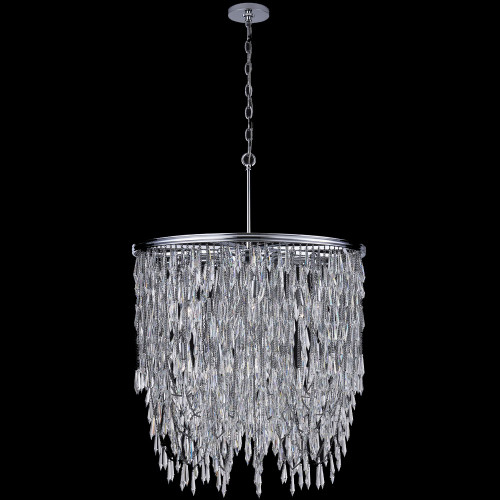 Allegri 040655-010-FR001 Frangia Polished Chrome 28" Pendant Lighting Fixture