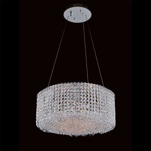 Allegri 11669 Millieu-Metro Chrome Finish 79" Tall Drum Hanging Light