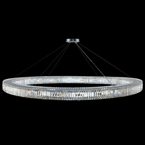 Allegri 11717-010-FR001 Rondelle Chrome 84" Drum Ceiling Light Pendant