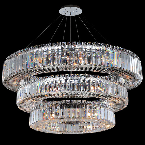Allegri 11770-010-FR001 Rondelle Chrome 47" Ceiling Pendant Light