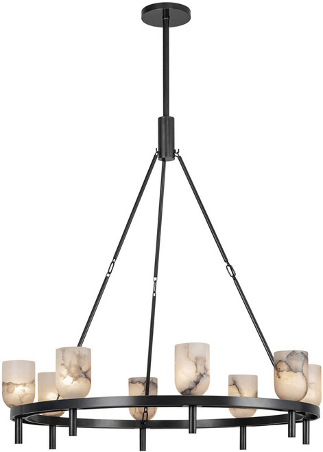 Alora CH338836UBAR Lucian Contemporary Urban Bronze Hanging Chandelier