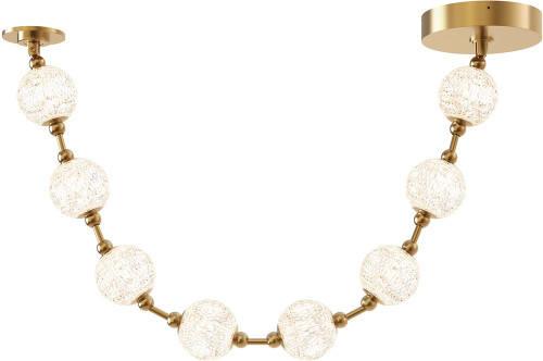 Alora PD321708NB Marni Modern Natural Brass LED Mini Pendant Hanging Light