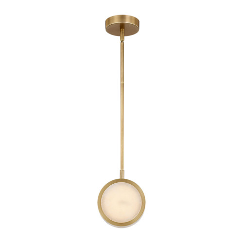 Alora PD325106VBAR Blanco Contemporary Vintage Brass LED Mini Hanging Pendant Lighting