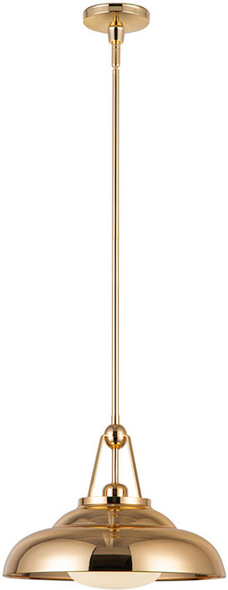 Alora PD344014PBGO Palmetto Polished Brass 14.5" Pendant Light