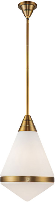 Alora PD348022VBOP Willard Contemporary Vintage Brass Drop Ceiling Lighting