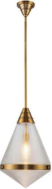 Alora PD348022VBPG Willard Modern Vintage Brass Ceiling Pendant Light