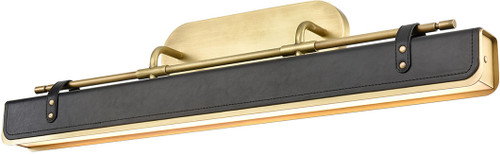 Alora WV307931VBTL Valise Modern Vintage Brass / Tuxedo Leather LED 31.5" Painting Light Fixture