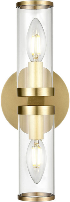 Alora WV309002NBCG Revolve  Modern Natural Brass Wall Sconce