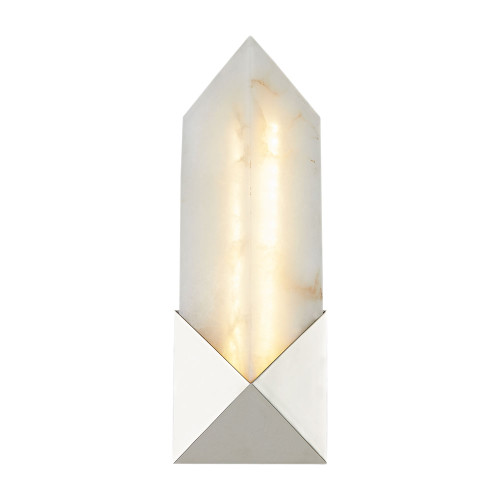 Alora WV323112PNAR Caesar Contemporary Polished Nickel LED Wall Sconce Light