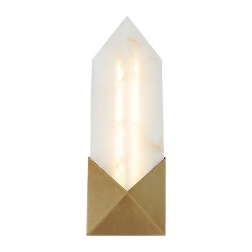 Alora WV323112VBAR Caesar Modern Vintage Brass LED Lighting Sconce