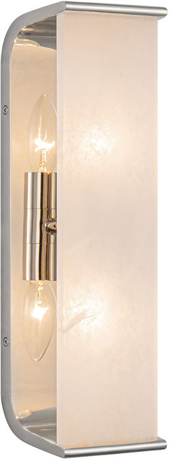 Alora WV327015PNAR Abbott Modern Polished Nickel Lamp Sconce