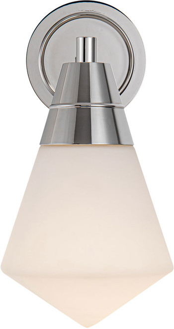 Alora WV348106PNOP Willard Contemporary Polished Nickel Wall Sconce