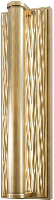 Alora WV361215VB Kensington Modern Vintage Brass LED 15" Bathroom Sconce Lighting