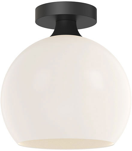 Alora Mood FM506210MBOP Castilla Modern Matte Black 10" Flush Mount Lighting