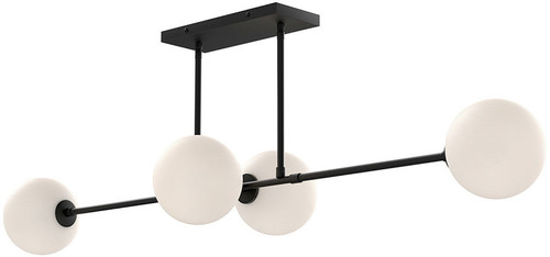Alora Mood LP549448MBOP Cassia Contemporary Matte Black Island Light Fixture