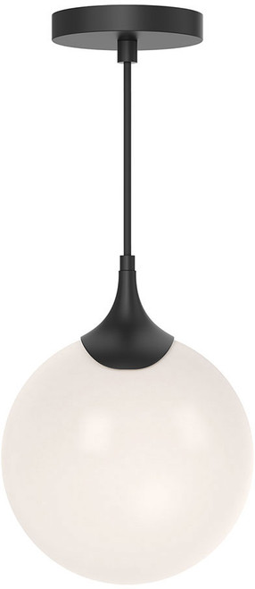 Alora Mood PD505108MBOP Nouveau Contemporary Matte Black Mini Pendant Lighting Fixture