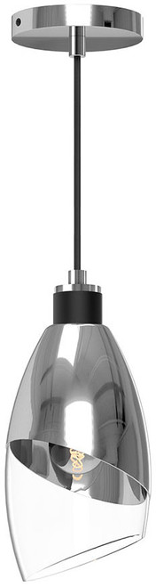 Alora Mood PD587105CHCL Capri Modern Chrome Mini Pendant Hanging Light