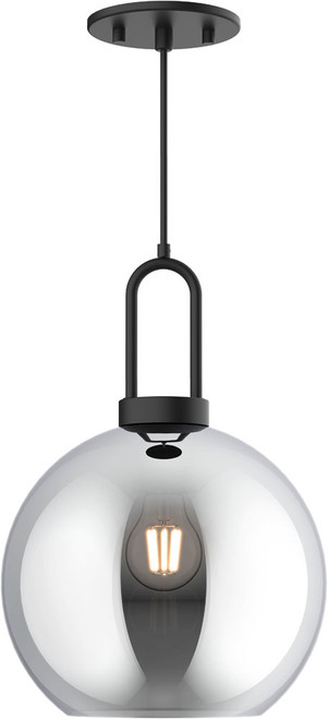 Alora Mood PD601710MBSM Soji Modern Matte Black 10" Mini Hanging Lamp