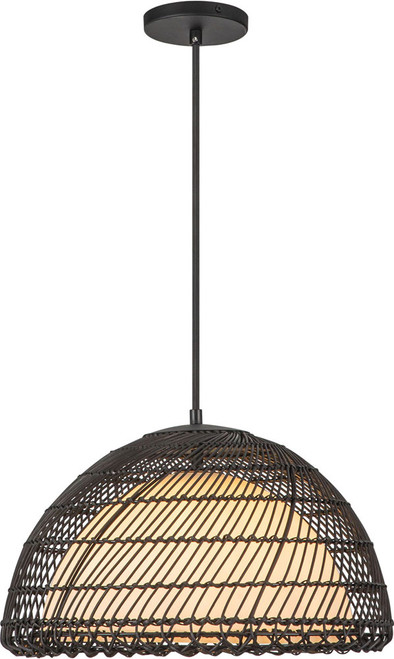 Alora Mood PD631416MBOP Bondi Contemporary Matte Black Pendant Lamp