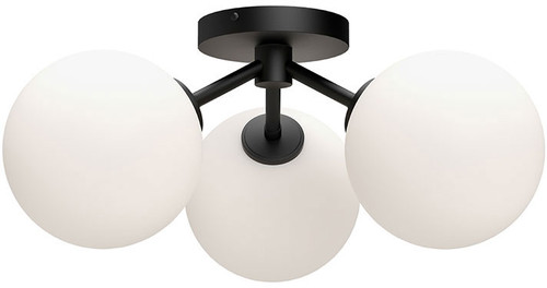 Alora Mood SF549315MBOP Cassia Contemporary Matte Black Overhead Lighting Fixture