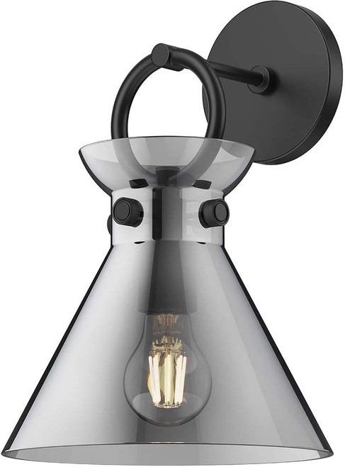 Alora Mood WV412509MBSM Emerson Matte Black Wall Light Fixture
