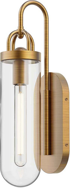 Alora Mood WV461101AG Lancaster Aged Gold Wall Light Sconce