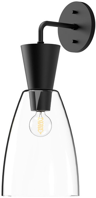Alora Mood WV534007MBCL Arlo Modern Matte Black Wall Sconce