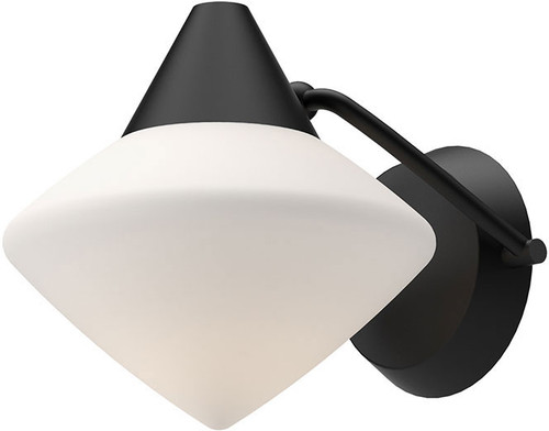 Alora Mood WV537508MBOP Nora Matte Black Wall Sconce