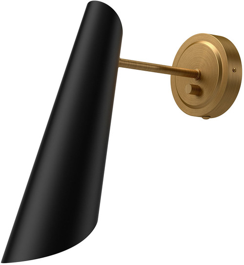 Alora Mood WV572205MBAG Gabriel Modern Aged Gold / Matte Black Wall Sconce