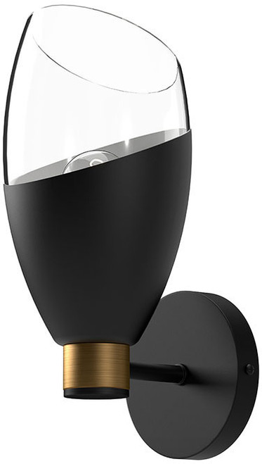 Alora Mood WV587105MBCL Capri Modern Matte Black Lighting Wall Sconce