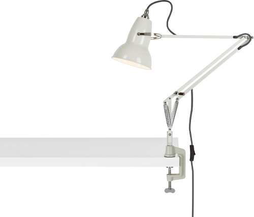 Anglepoise 32373 Original 1227 Modern Linen White Mini Craft Lamp w/ Clamp