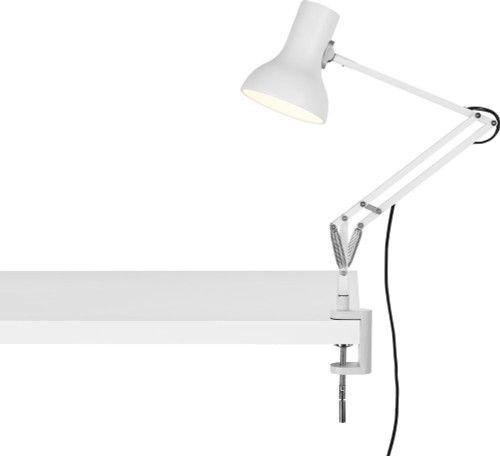 Anglepoise 32717 Type 75 Contemporary Alpine White LED Mini Task Lighting w/ Clamp