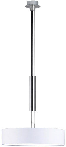 Arnsberg 303300301 Grannus Contemporary White Drum Pendant Light