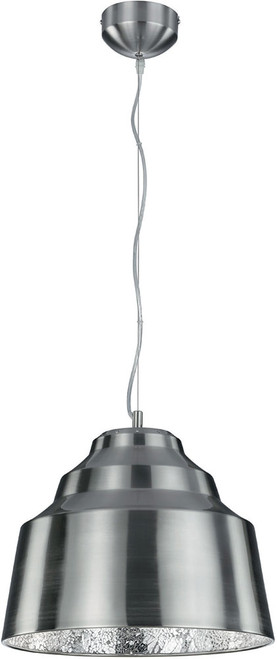 Arnsberg 376610307 Naples Modern Satin Nickel / Silver LED Pendant Light Fixture