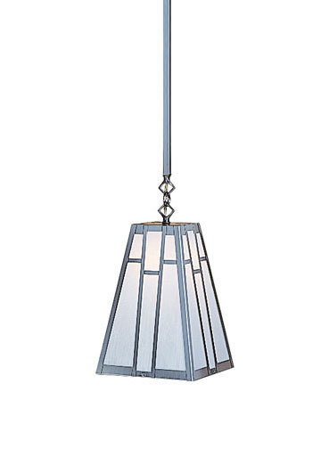 Arroyo Craftsman ASH-8 Asheville Craftsman Stem Mount Pendant Light - 8 inches wide