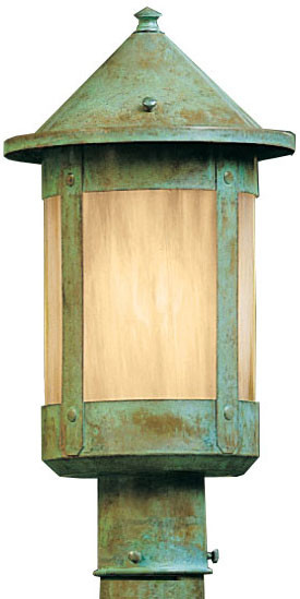 Arroyo Craftsman BP-8 Berkeley Outdoor Lighting Post - 13.25 inches tall
