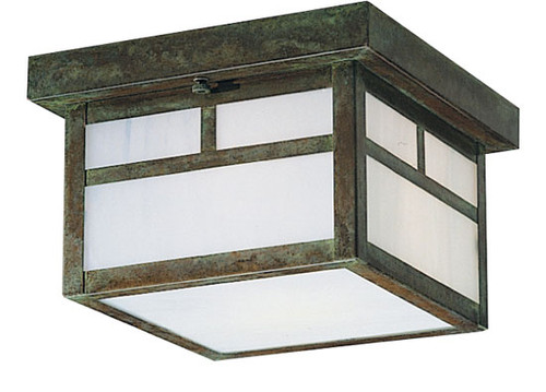 Arroyo Craftsman MCM-12 Mission Craftsman Outdoor Flush-Mount Ceiling Fixture - 12 inches wide