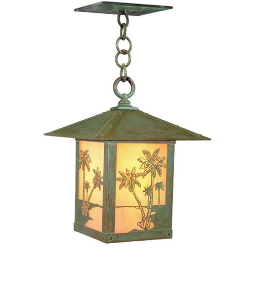 Arroyo Craftsman TRH-9PT Timber Ridge 9 inch Outdoor Pendant with Palm Tree Filigree