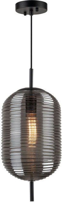 Artcraft AC10631BK Vita Contemporary Black Mini Pendant Lamp