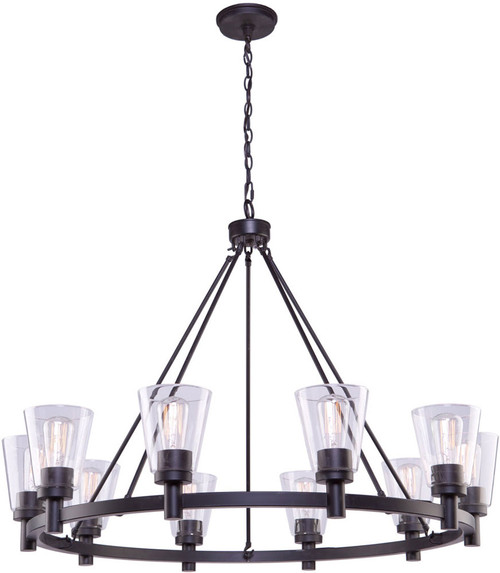 Artcraft AC10760OB Clarence Oil Rubbed Bronze 42" Hanging Chandelier