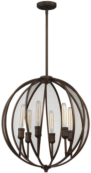 Artcraft AC10906OB Linden Contemporary Bronze Drop Lighting Fixture