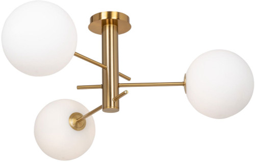 Artcraft AC11763BR Aurelia Modern Brass Overhead Light Fixture