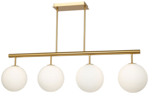Artcraft AC11764BR Aurelia Contemporary Brass Kitchen Island Light Fixture