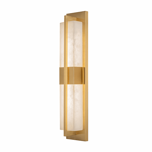 Artcraft AC11776BR Briana Contemporary Brushed Brass LED Wall Sconce Light