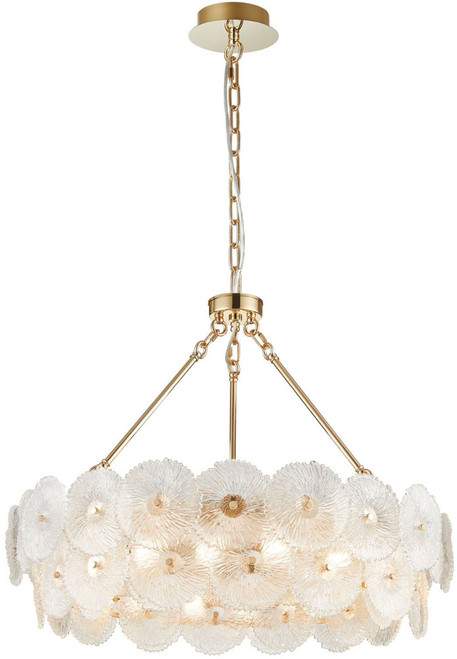 Artcraft AC11962BR Bloom Modern Brass Ceiling Pendant Light