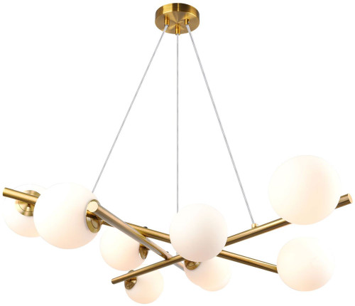 Artcraft AC11979BR Modena Contemporary Plated Brushed Brass Chandelier Light