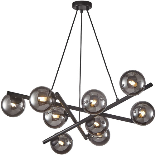 Artcraft AC11979SM Modena Contemporary Matte Black Lighting Chandelier
