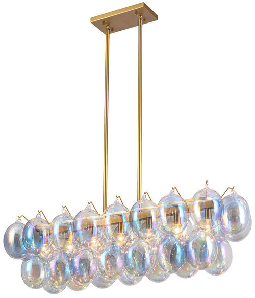 Artcraft AC11998LU Globo Contemporary Brass Island Light Fixture